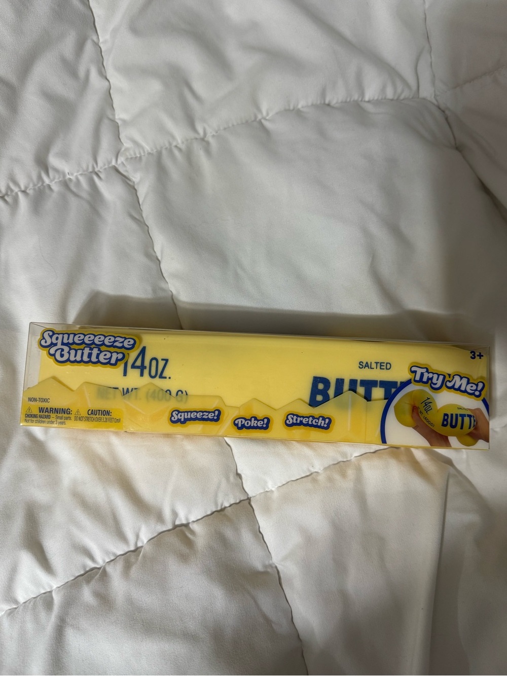 Squeezee Butter Novelty Toy - Yellow